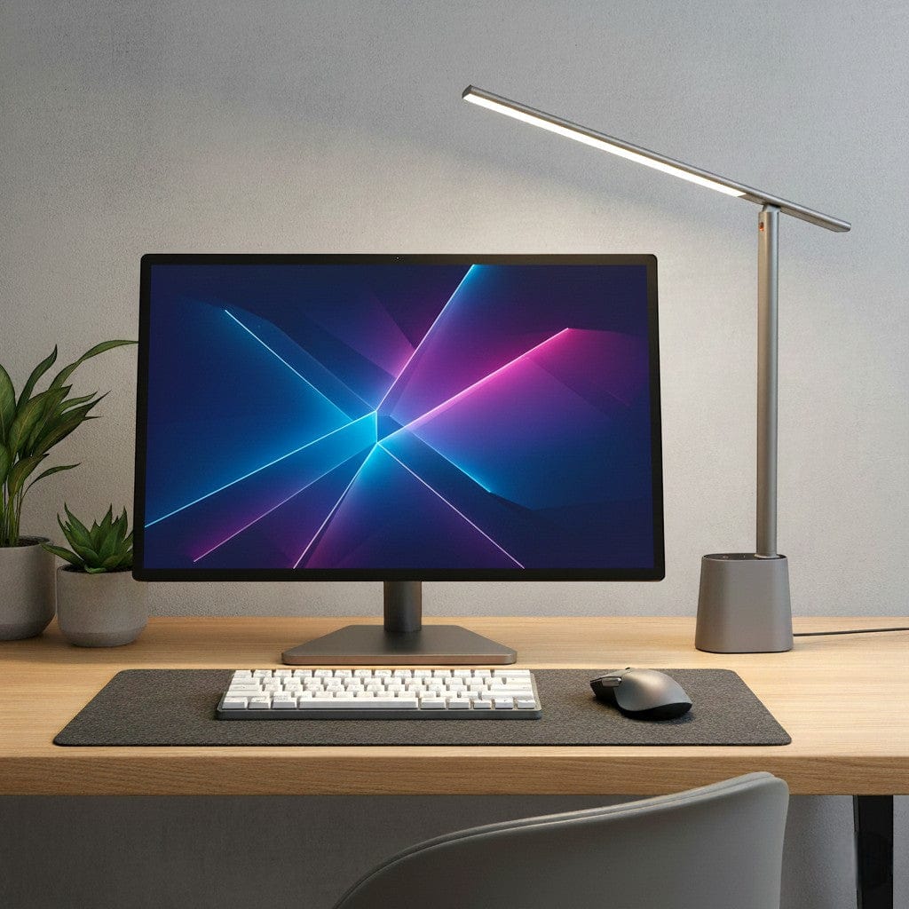 Lampe de Bureau LED Rechargeable avec Capteur Intelligent - Protection des Yeux et Éclairage Adaptatif