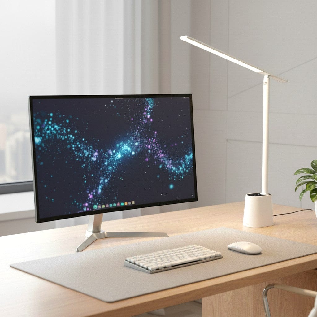 Lampe de Bureau LED Rechargeable avec Capteur Intelligent - Protection des Yeux et Éclairage Adaptatif