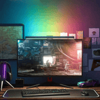 Lampe de Bureau LED Suspendue RGB - Protection Oculaire et Éclairage Gaming