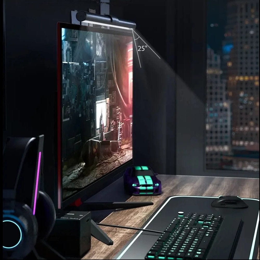 Lampe de Bureau LED Suspendue RGB - Protection Oculaire et Éclairage Gaming