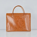 Marron / 15.6 pouces Sacoche Ordinateur Pour Femme Cuir Synthétique Élégant 13 à 16 Pouces