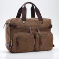 Marron / 15 pouces Sac Ordinateur Pour Homme Business - Sacoche Convertible 11-17 Pouces