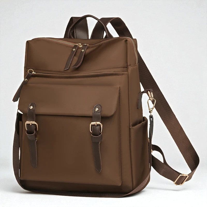 Marron Sac À Dos Ordinateur Femme Élégant Grande Capacité