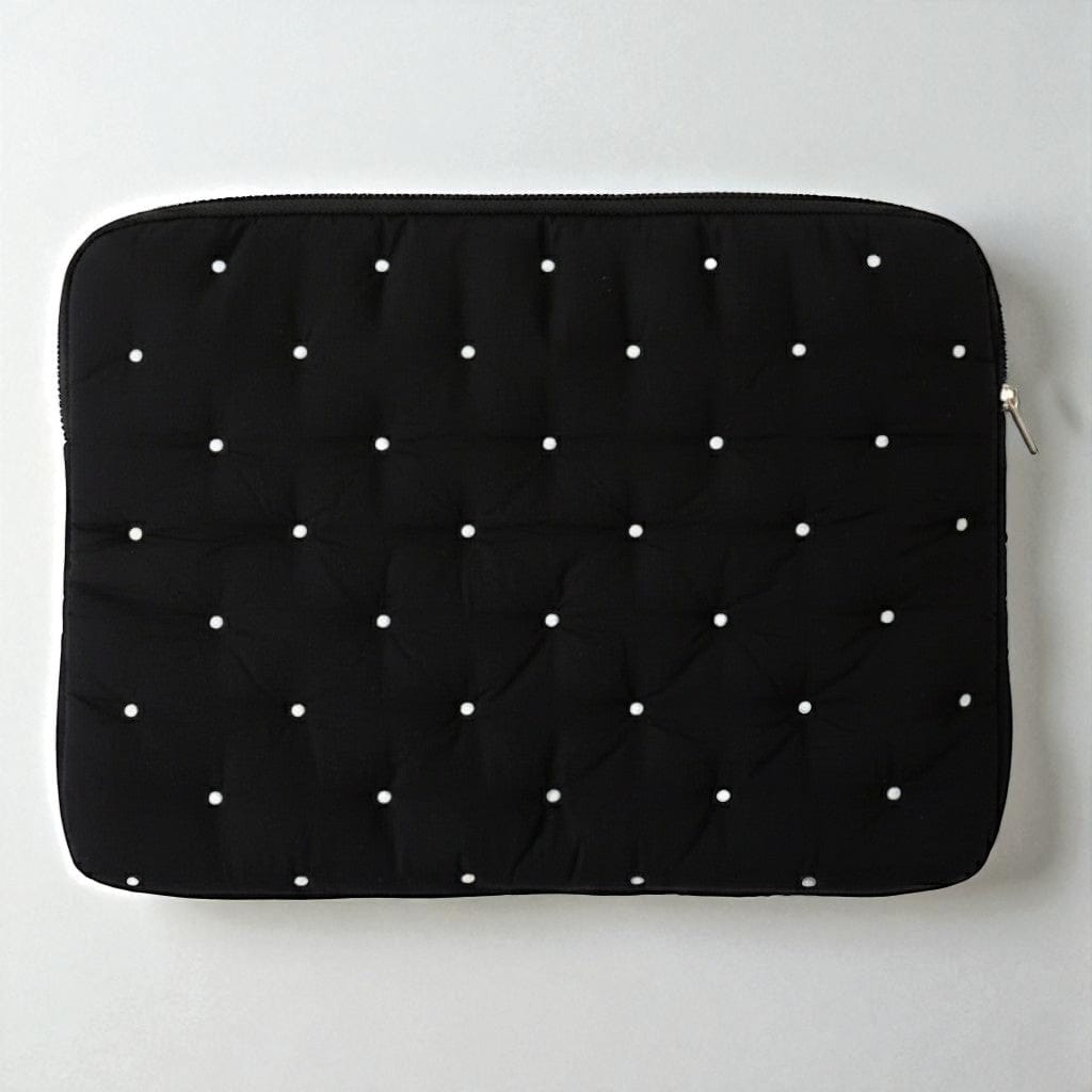 Noir / 15-16 pouces Housse Ordinateur Femme Matelassée À Pois 9 À 16 Pouces