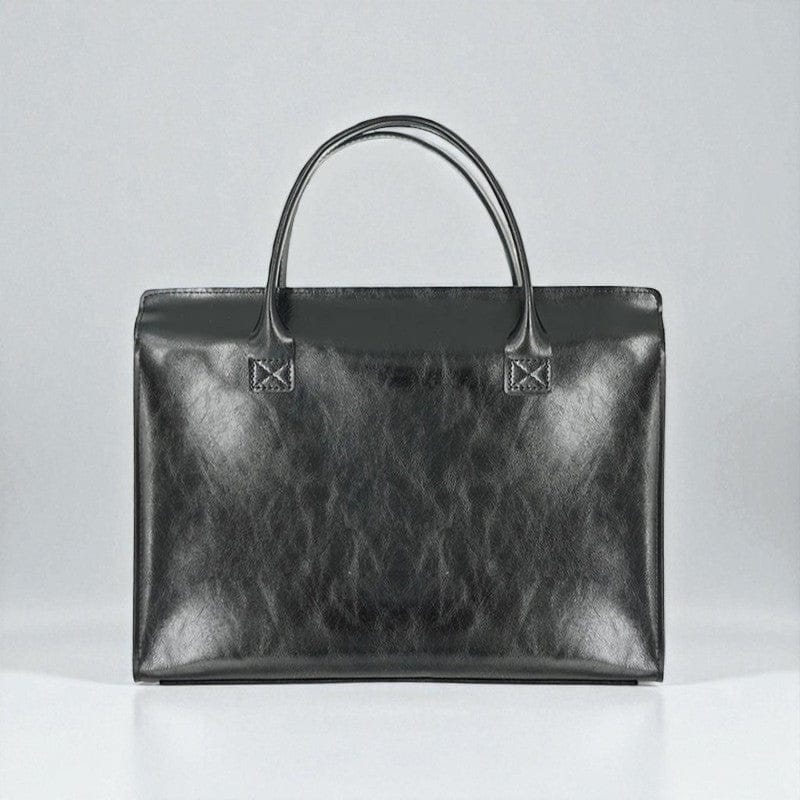 Noir / 15.6 pouces Sacoche Ordinateur Pour Femme Cuir Synthétique Élégant 13 à 16 Pouces