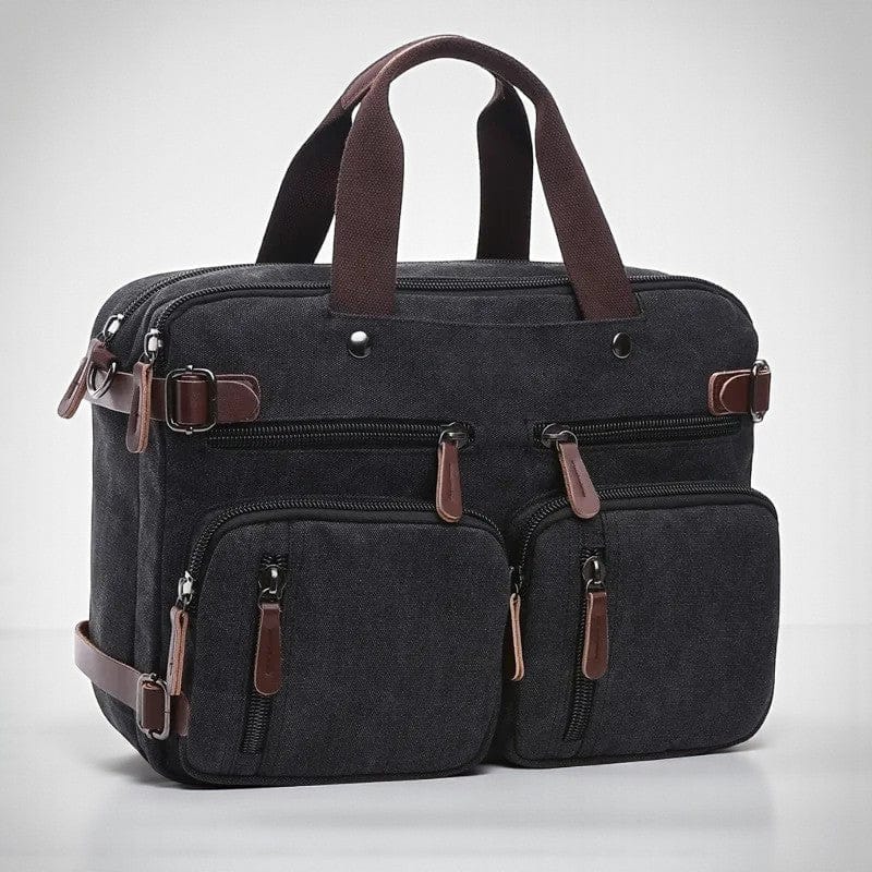 Noir / 15 pouces Sac Ordinateur Pour Homme Business - Sacoche Convertible 11-17 Pouces