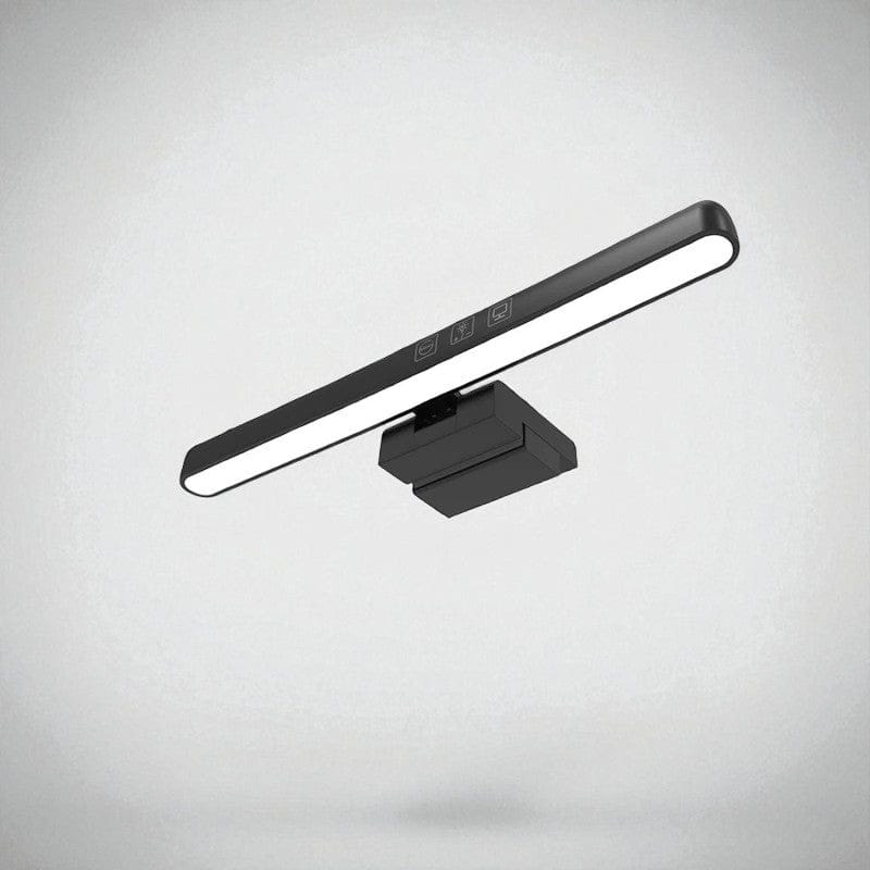 Noir - 18cm Lampe de Bureau LED à Fixation Écran - Éclairage Ergonomique Anti-Fatigue