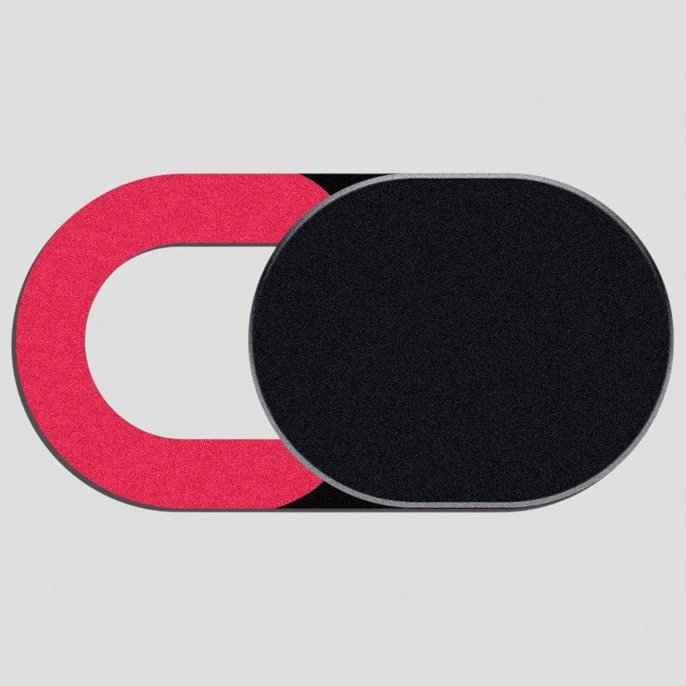 Noir Cache Webcam Coulissant - Protection Confidentialité pour Ordinateur et Appareils Mobiles