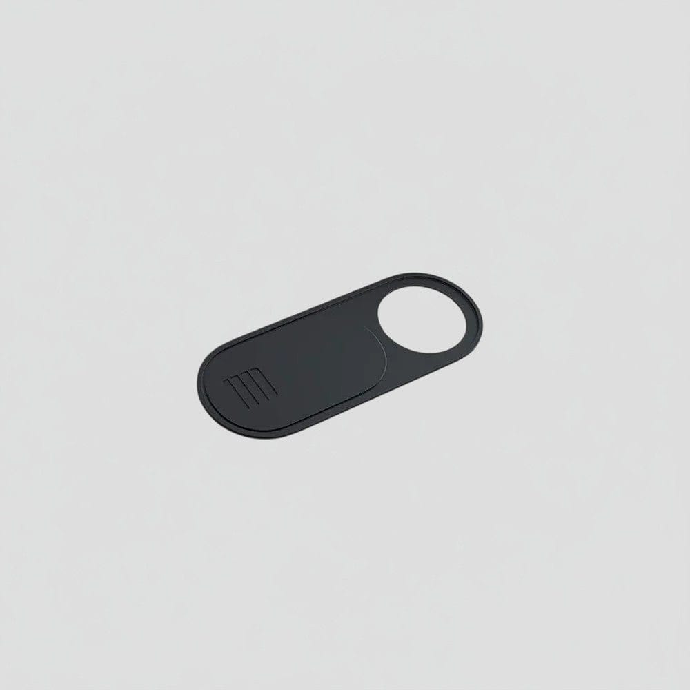 Noir Cache Webcam Coulissant Ultra-Fin - Protection Confidentialité Multi-Appareils