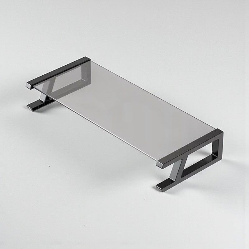 Noir Réhausseur d'Écran avec Hub USB 4 Ports - Support Écran Ordinateur Ergonomique