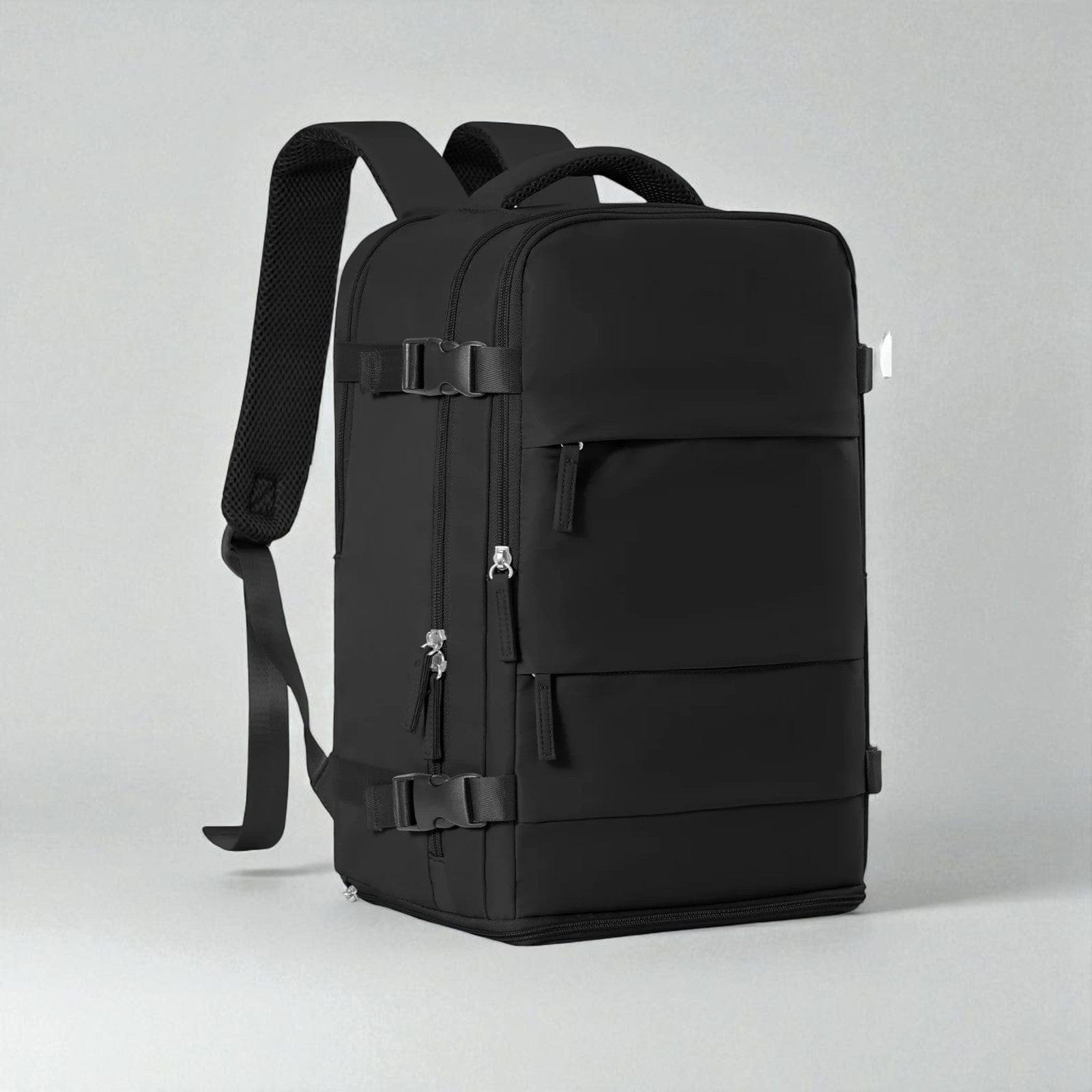 Noir Sac À Dos Ordinateur Femme Multifonction Voyage 40x25x20cm