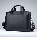 Noir Sacoche Ordinateur Pour Homme en Cuir Pour PC Portable 11"-15" - Sac Business Elégant