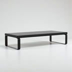 Noir Support Écran Bureau 40cm avec Rangement - Réhausseur Ordinateur Bois et Métal