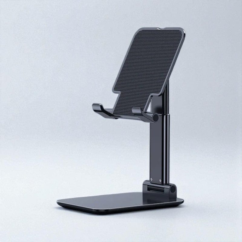 Noir Support Téléphone Pliable et Réglable Angle et Hauteur | Base Stable avec Antidérapant