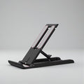 Noir Support Téléphone Pliable & Réglable - 6 Niveaux d’Inclinaison, Multi-Usages