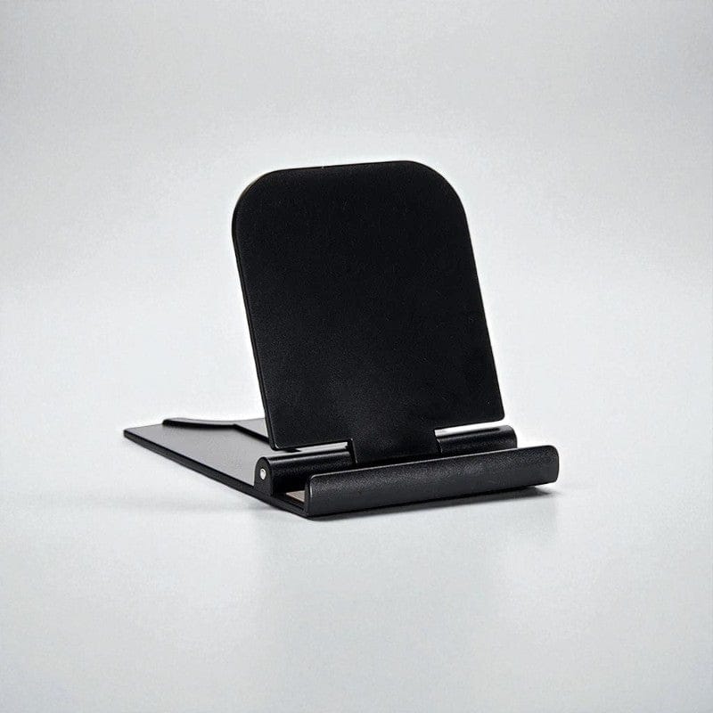 Noir Support Téléphone Pliable & Ultra Léger – Design Minimaliste, Angle Réglable 0-90°