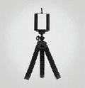 Noir Trépied Téléphone Flexible Mini Octopus - Support Smartphone Universel avec Télécommande Bluetooth