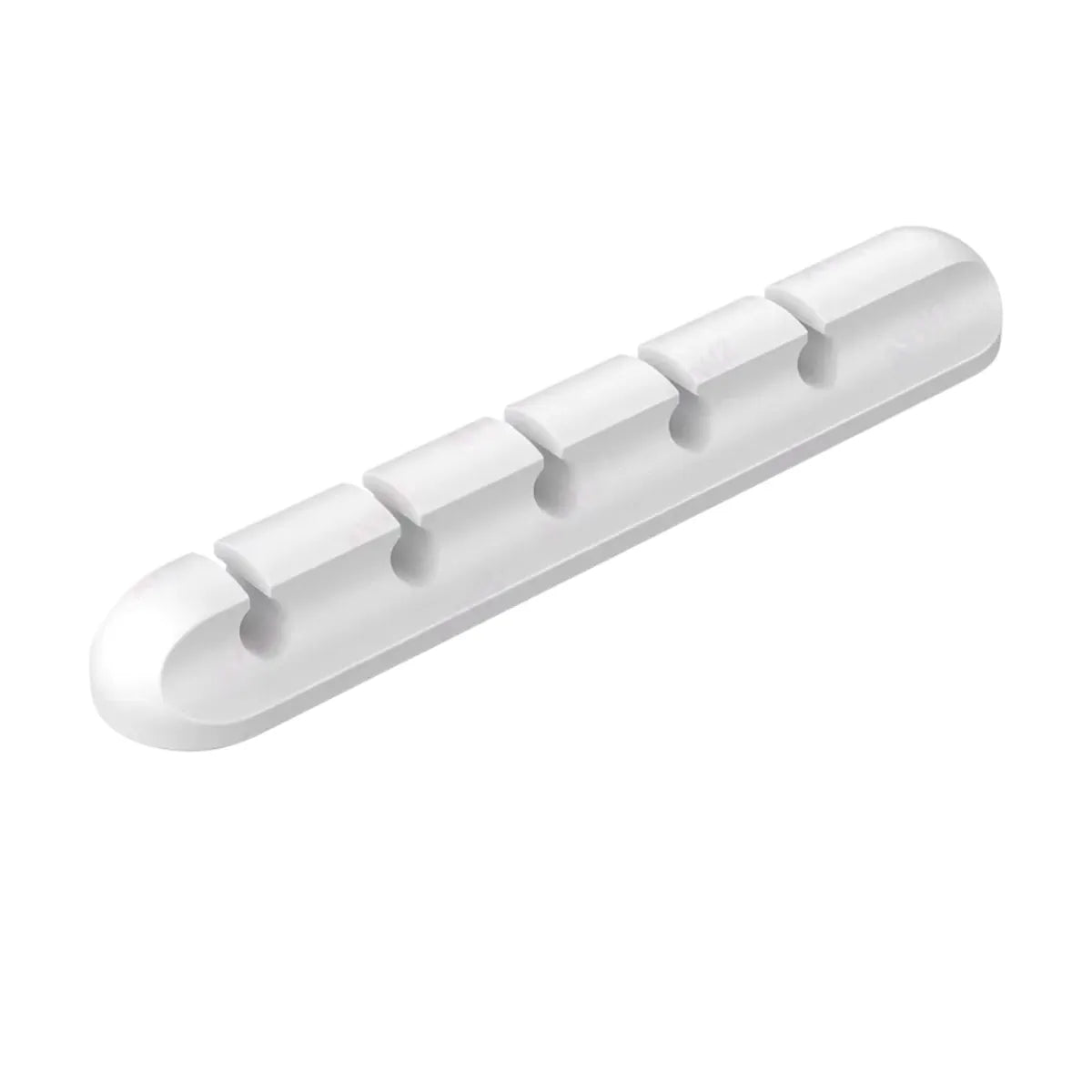 Système de gestion de câbles Silent Grid blanc 5 clips pour un flux ordonné et une sécurité thermique.