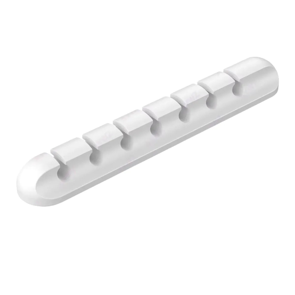 Gestion de câbles invisible avec le Silent Grid blanc 7 clips pour setup professionnel et minimaliste.