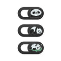 Panda 3 Cache Webcam Ultra-Fin Motif Panda pour Ordinateurs et Smartphones