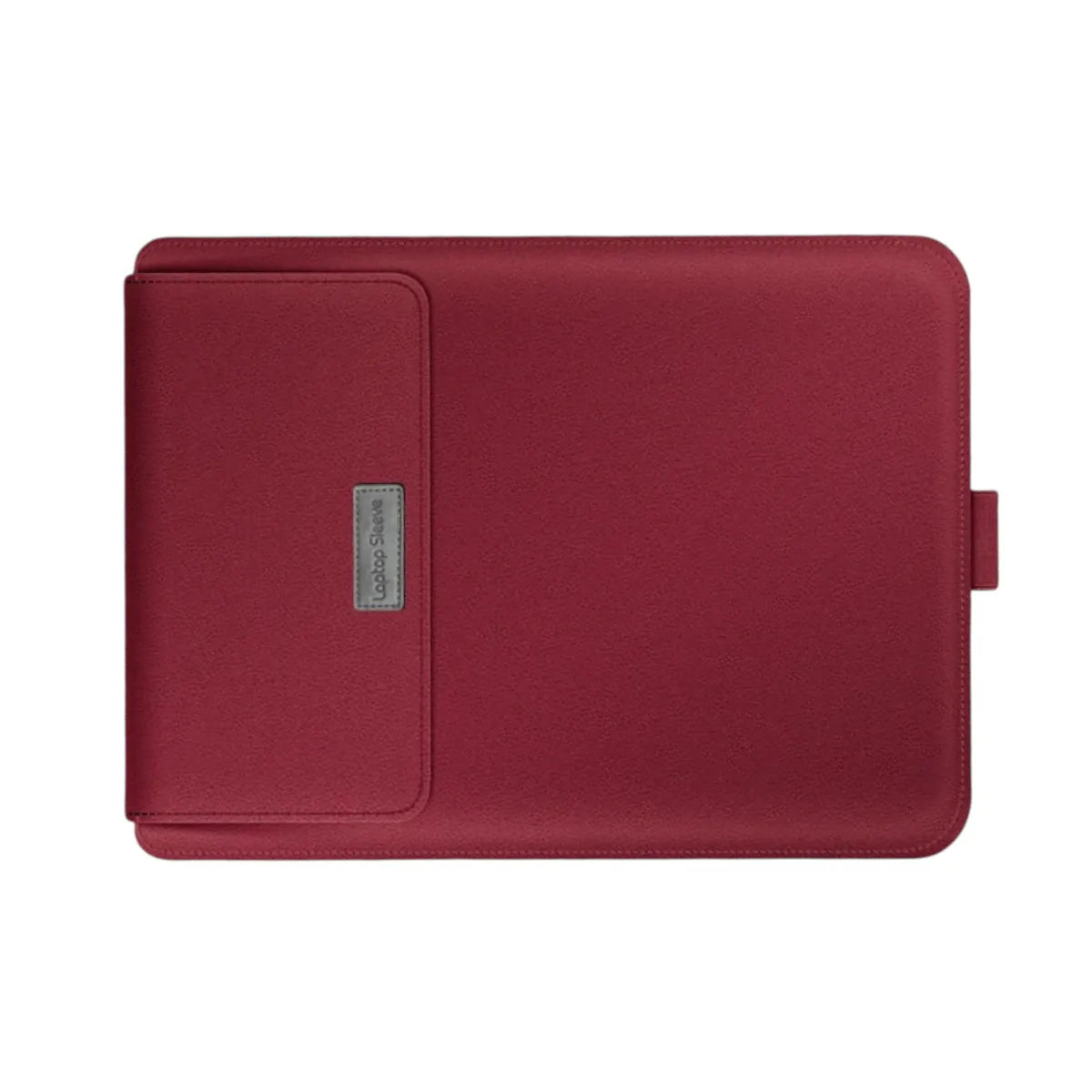 Pochette ordinateur Ergo Stand bordeaux vue de face à plat