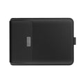 Pochette ordinateur Ergo Stand noir vue de face à plat