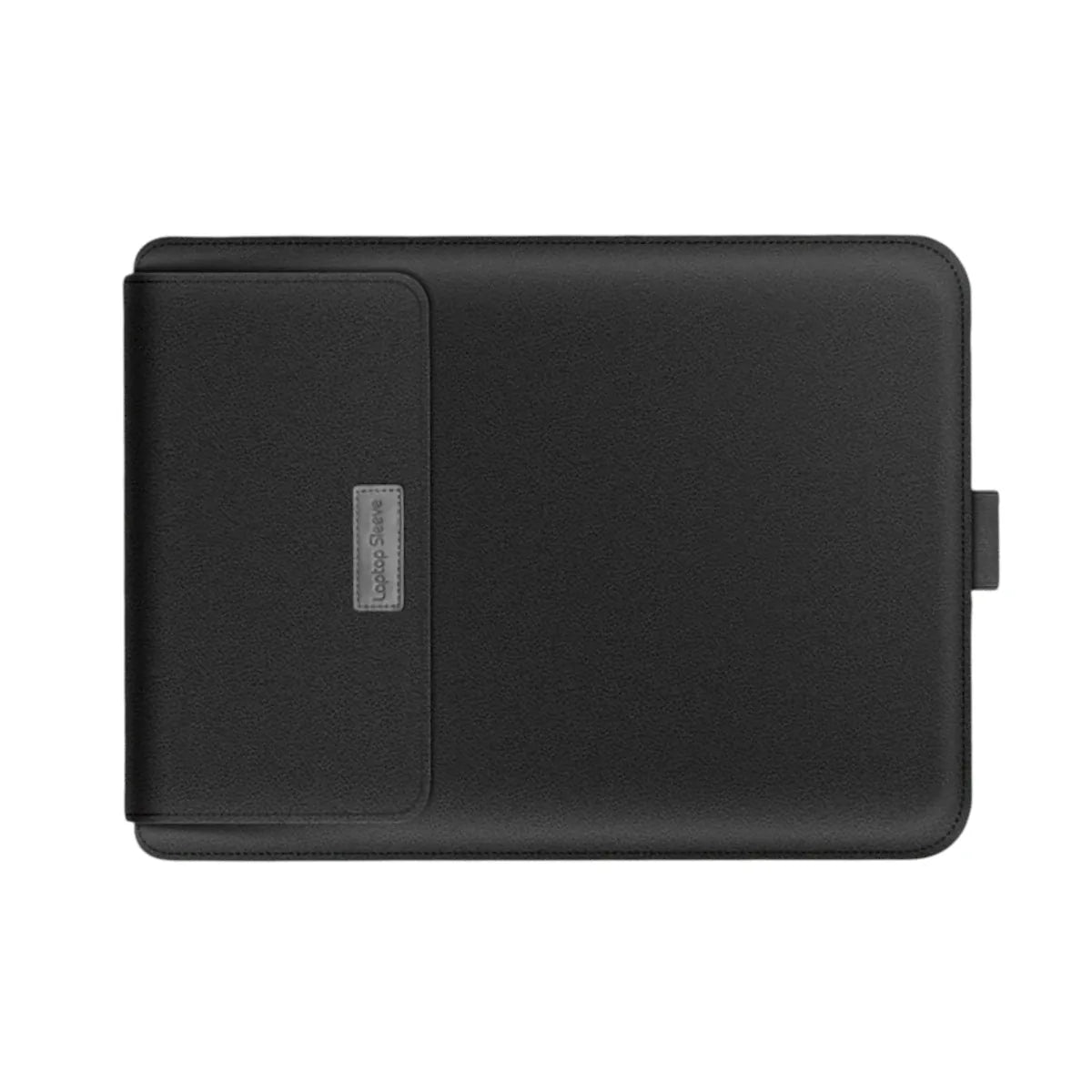 Pochette ordinateur Ergo Stand noir vue de face à plat