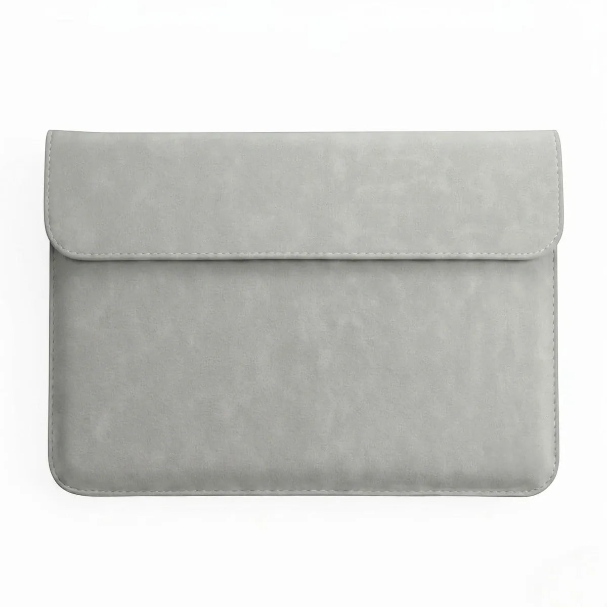 Pochette ordinateur ErgoSlim en gris clair vue de face sur fond blanc