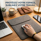Pochette ordinateur ErgoSlim utilisée comme sous-main ergonomique de bureau