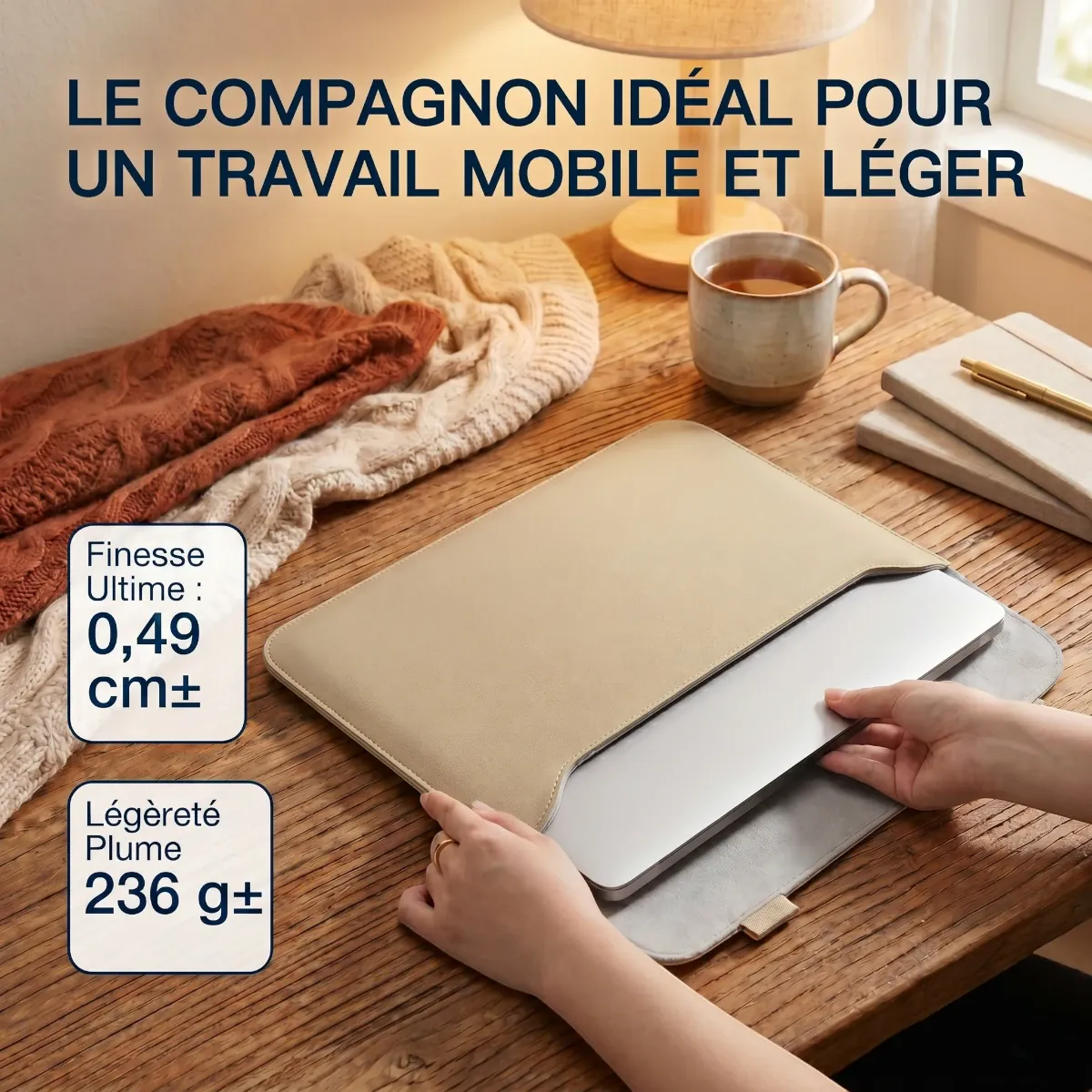 Pochette ordinateur Kallan épaisseur ultra-fine et légèreté plume