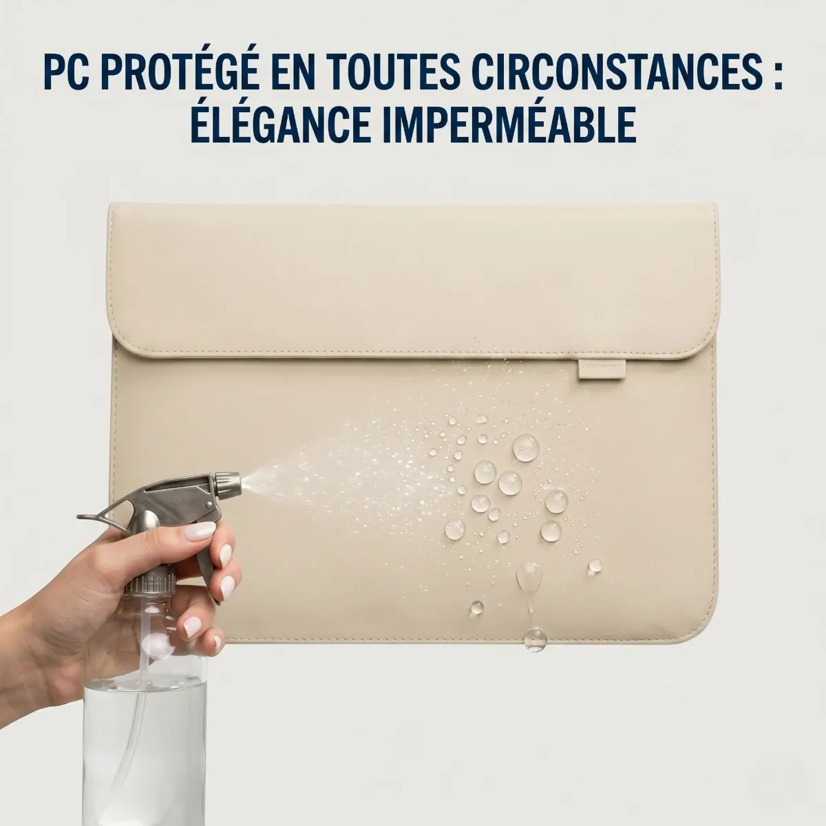 Étui ordinateur portable Kallan avec revêtement en cuir PU imperméable