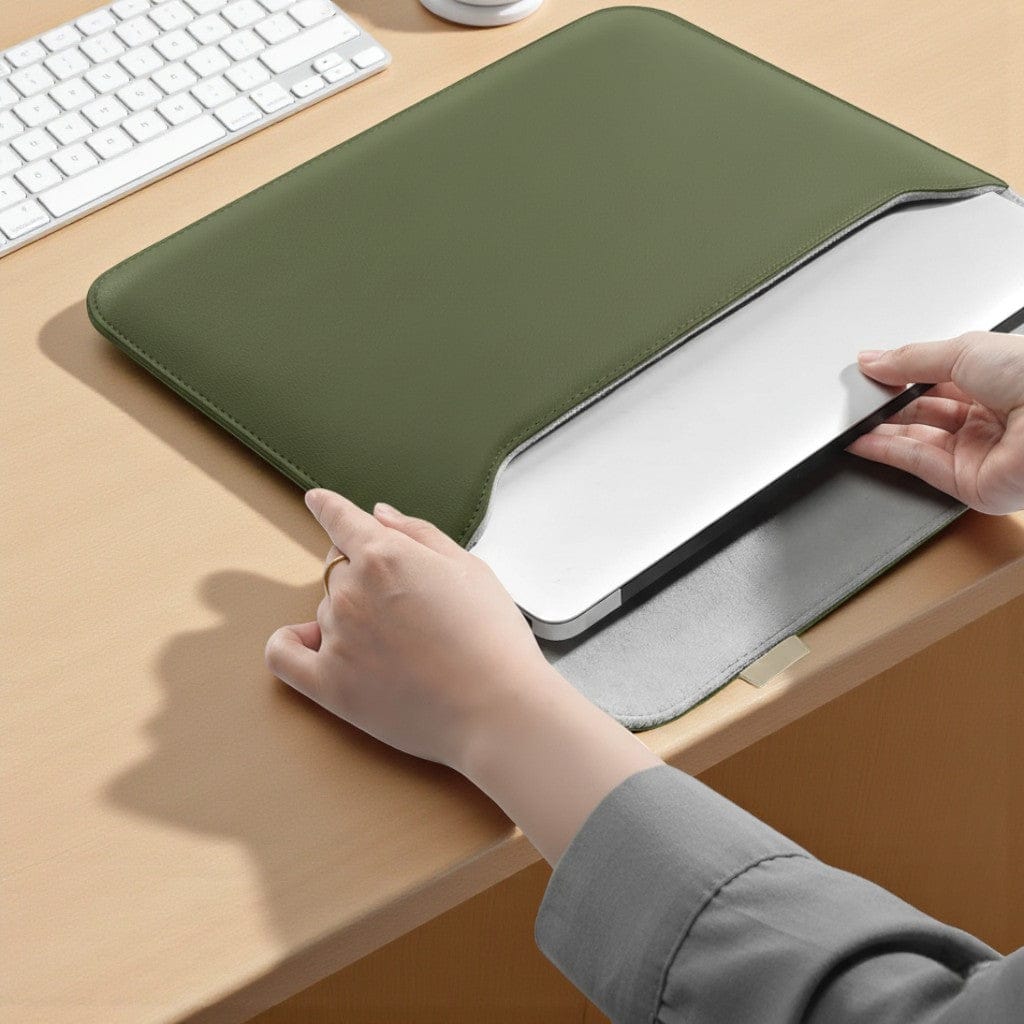 Pochette Ordinateur Magnétique Premium Cuir PU 13-16 Pouces