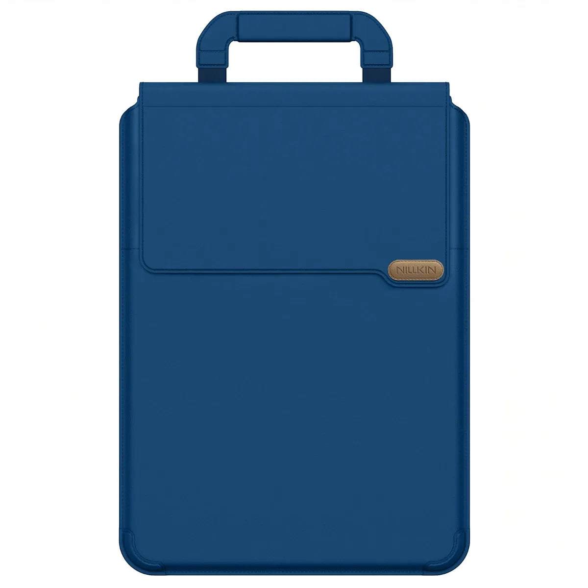 Pochette pour macbook MorphoDesk bleu profond, étui ordinateur portable déperlant.
