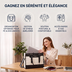 Porte documents femme Gemi - Bénéfices clients : Organisation optimisée, gestion du stress, soutien postural et accès rapide