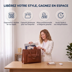 Femme rangeant ses affaires dans le porte documents femme Duora et ses bénéfices clés
