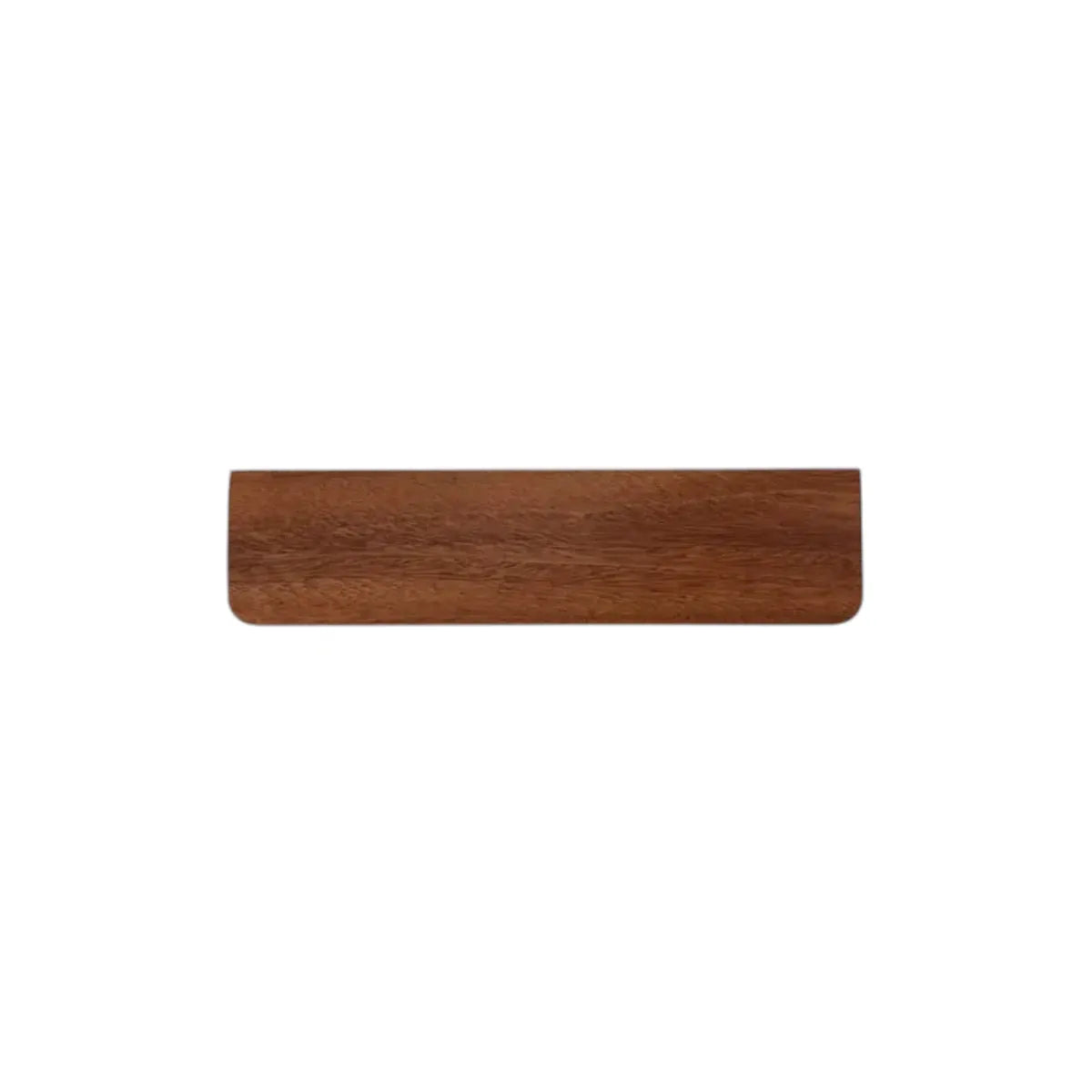 Repose poignet clavier SilvaAlign Pro en noyer massif véritable, format mini de 33 cm sur fond blanc pour une posture ergonomique à alignement neutre.
