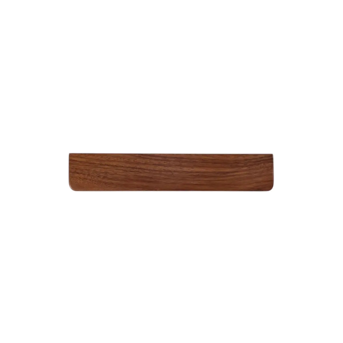 Photo de produit sur fond blanc du repose poignet clavier SilvaAlign Pro en noyer massif, au format standard complet de 44 cm assurant un alignement neutre.