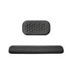 Présentation sur fond blanc du repose poignet clavier et souris MorphoRest taille standard pour un alignement neutre du poignet.