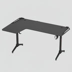 Retour à gauche Bureau Gaming LED en L - Configuration Ergonomique avec Éclairage RGB 162cm