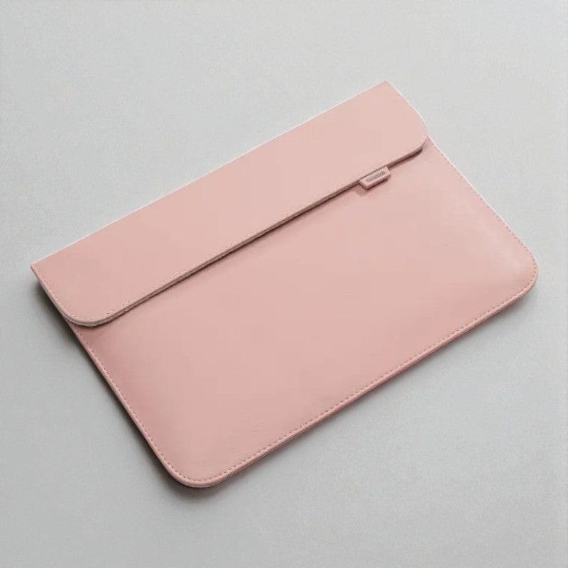 Rose / 15 pouces Pochette Ordinateur Magnétique Premium Cuir PU 13-16 Pouces