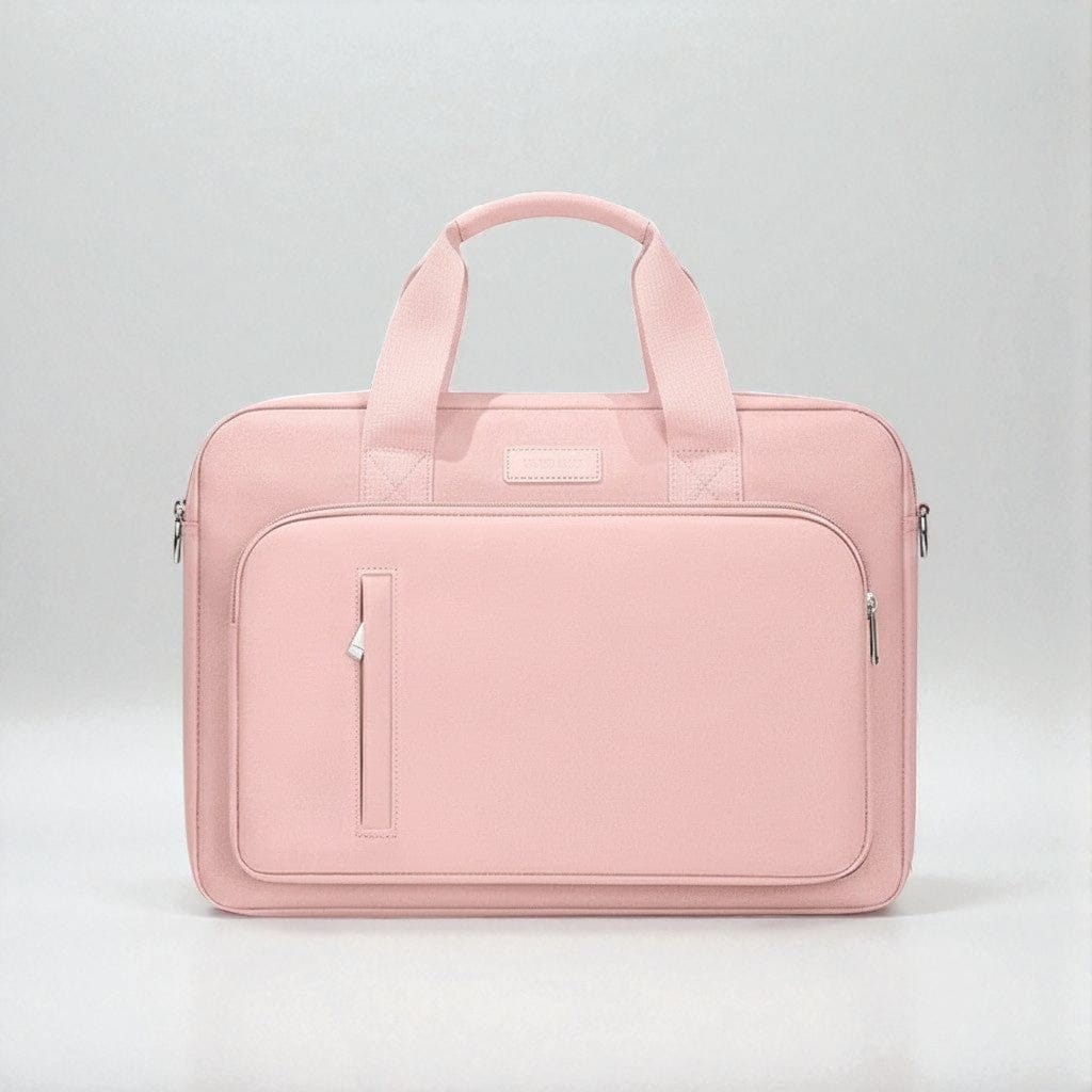 Rose / 17.3 pouces Sacoche Ordinateur Pour Femme - Imperméable avec Protection Airbag Intégrée