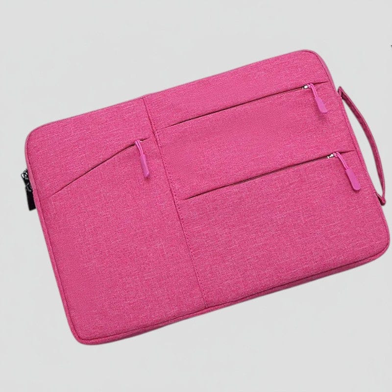 Rose fuschia / 16 pouces Housse Ordinateur Imperméable Multi-Compartiments 13-16 Pouces