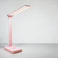 Rose Lampe de Bureau LED Pliable à Gradation Continue - Protection Oculaire et Batterie Rechargeable