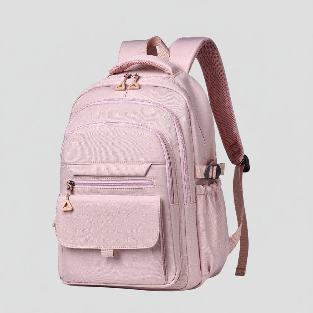 Rose Sac à Dos Ordinateur Femme Oxford Multi Compartiments 13-17 pouces