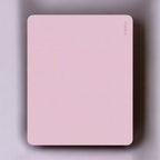 Rose Tapis de Souris en Cuir PU Antidérapant 26x21cm pour Station de Travail