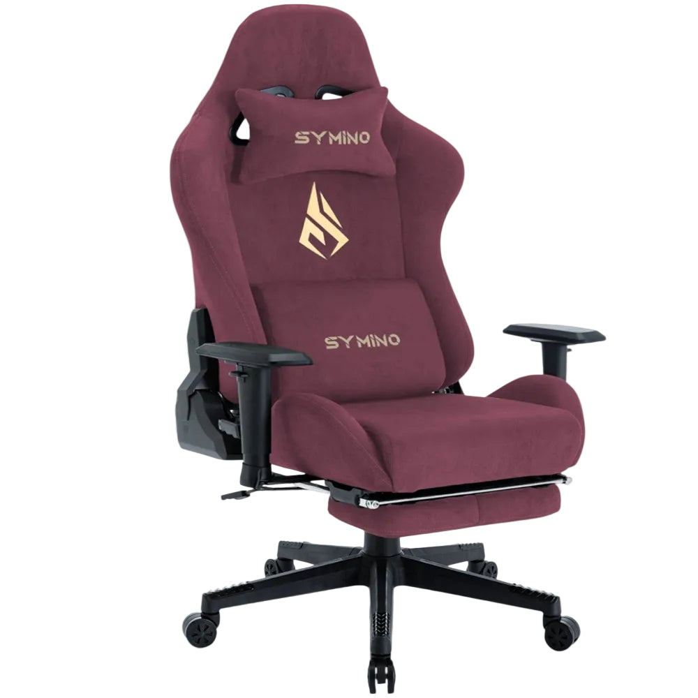 Rouge Chaise Gaming Ergonomique avec Repose-Pieds - Fauteuil Bureau Respirant Inclinable 150°