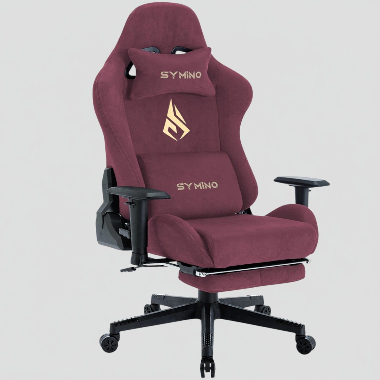 Rouge Chaise Gaming Ergonomique avec Repose-Pieds - Fauteuil Bureau Respirant Inclinable 150°