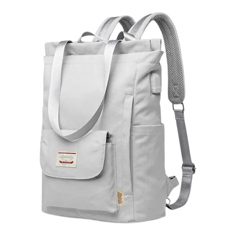 Sac à dos ordinateur femme Allure gris, vue studio principale