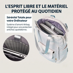 Intérieur du sac à dos ordinateur femme Allure avec protection airbag