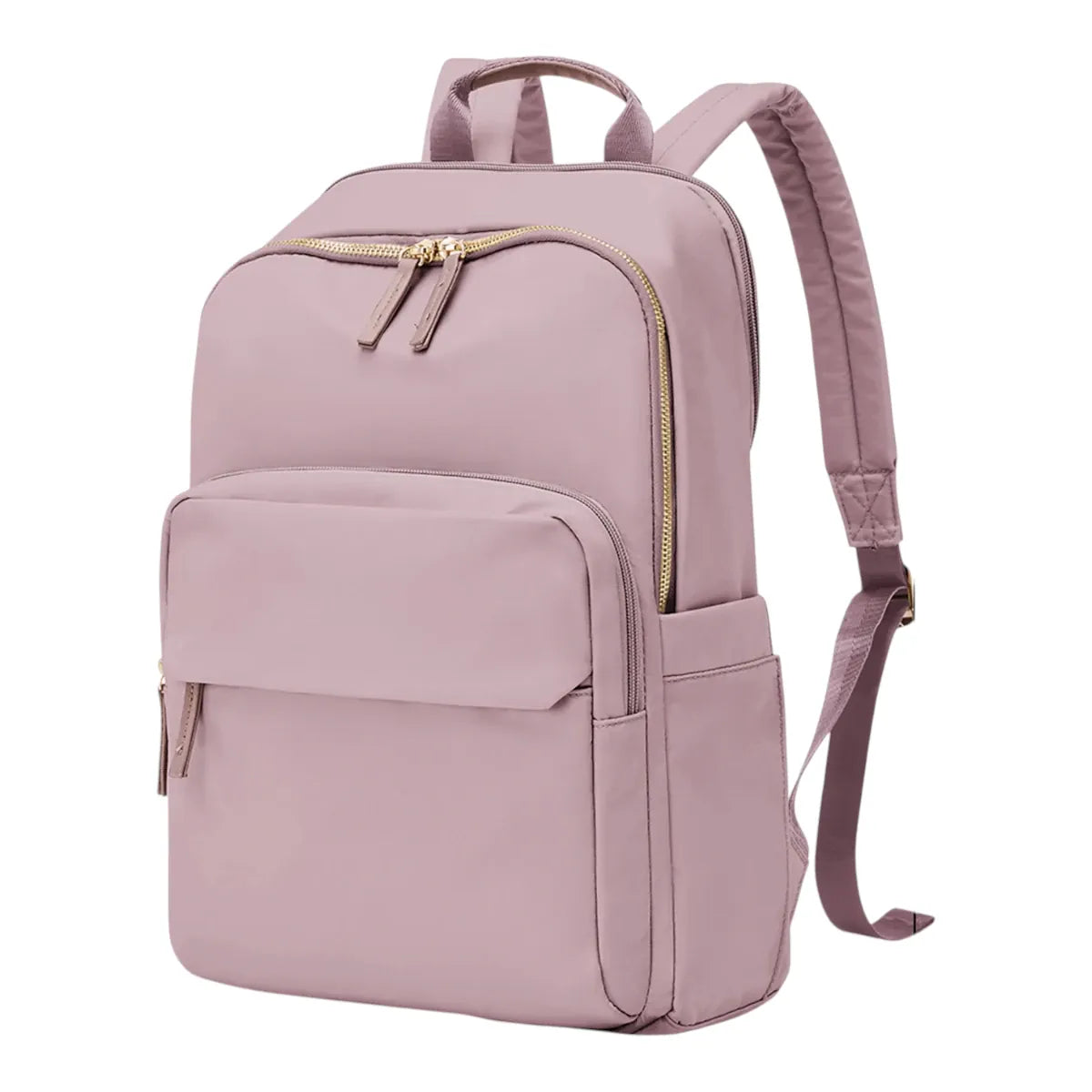 Sac à dos ordinateur femme Aurelia en coloris vieux rose poudré, élégant et ergonomique pour le business.